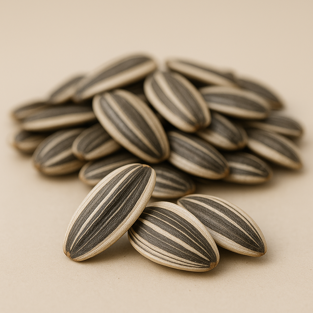 Striped sunflower seeds