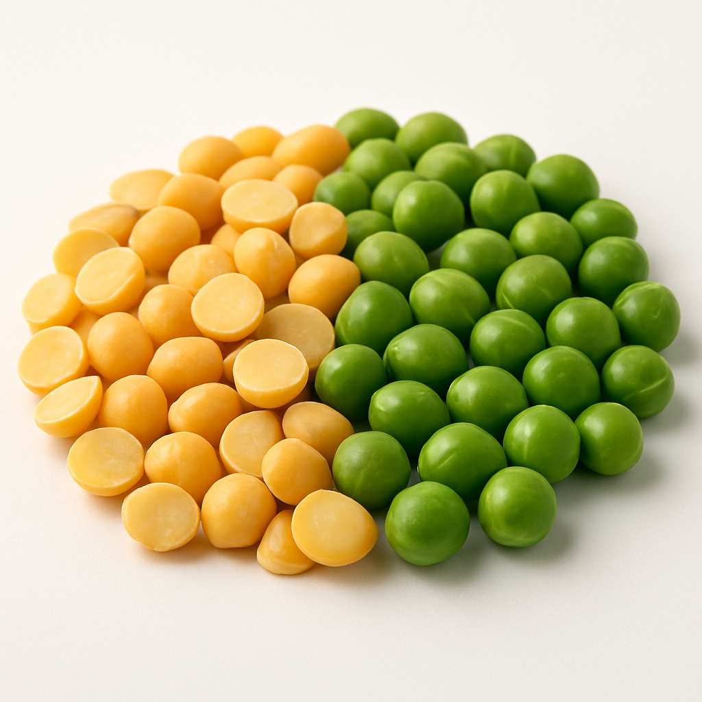 Yellow and Green Peas